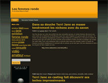 Tablet Screenshot of femmes-ronde.sex-blog.fr